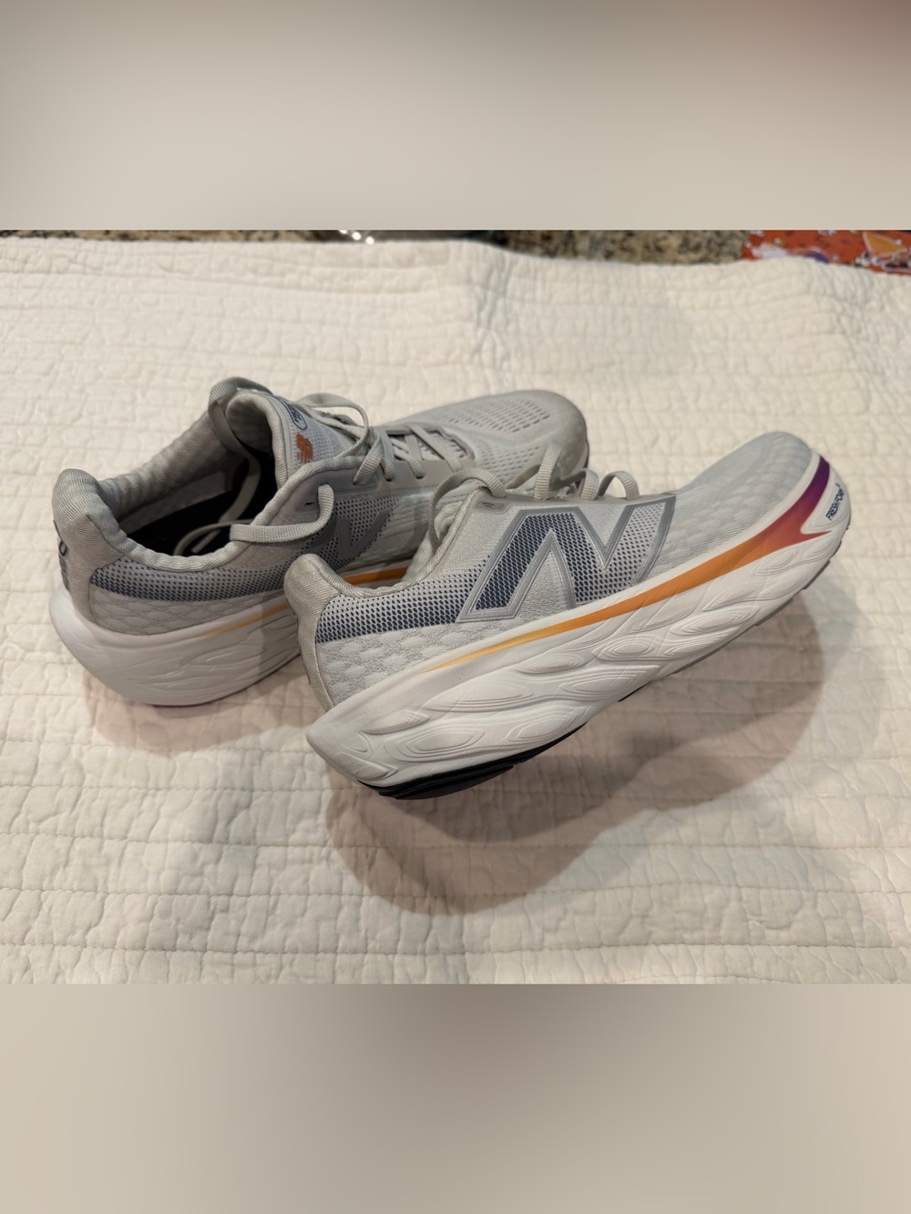 New Balance Women's 1080 Fresh Foam X Running Shoes with Orange and Purple